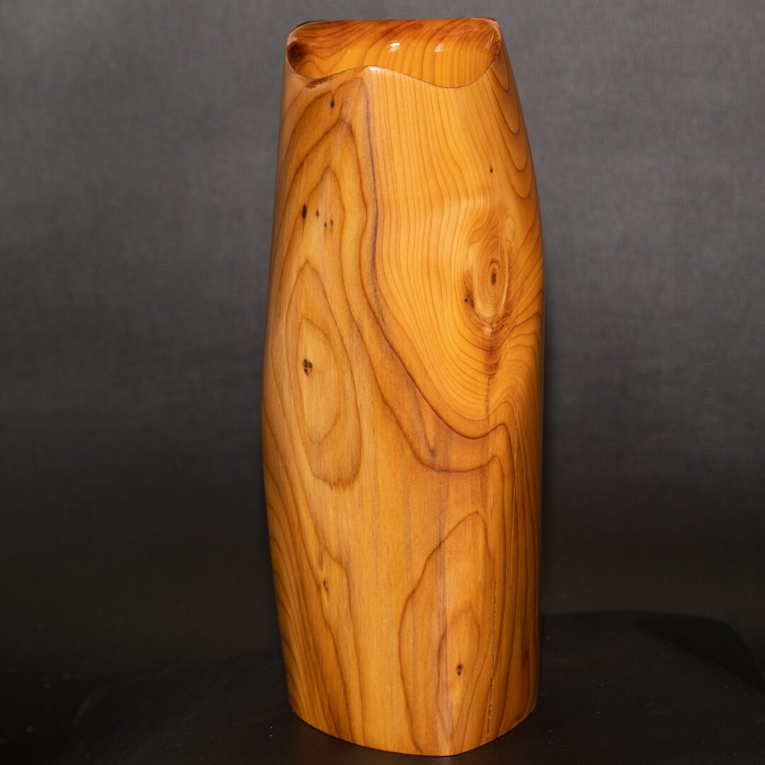 Vase spirale bois Thuya Vas-025